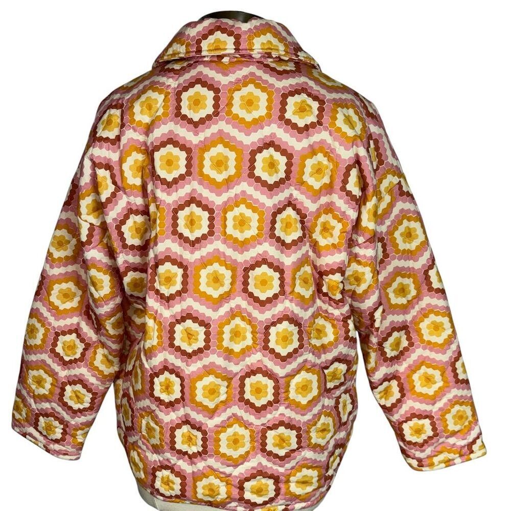 Show Me Your Mumu BOHO Powder Puffed Honeycomb Daisy Bomber Jacket - Picture 7 of 14